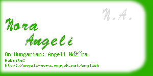 nora angeli business card